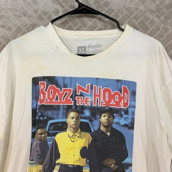Franchise Boyz In The Hood Mens XL T Shirt White Short Sleeve Crew Neck Graphic - Picture 2 of 13